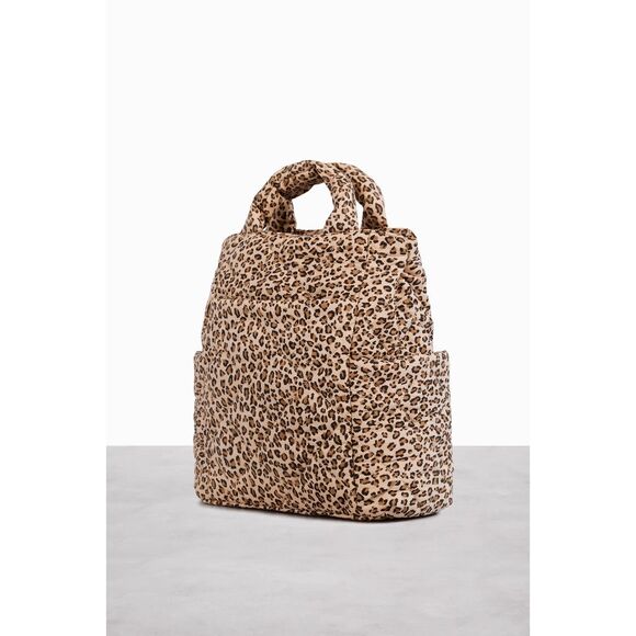 NWT BEIS x Elsa Hosk Quilted Backpack Tote Diaper Bag in Animal Print Wild Child main image 10